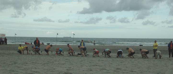 Beach Flags was een spectaculair onderdeel