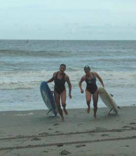 Ook het paddle board was een van de items dat in de race gebruikt werdOok het paddle board was een van de items dat in de race gebruikt werd