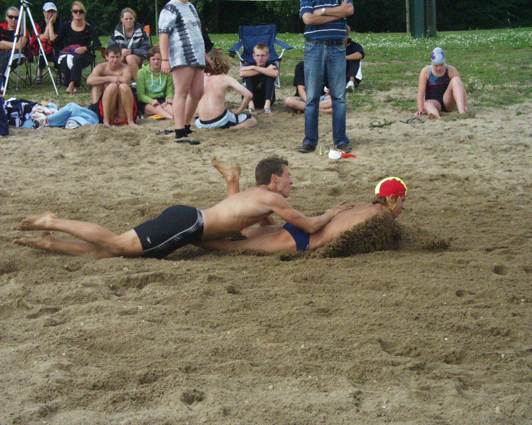 Alwin wint de Beach Flags tijdens de GZG Cup 2008