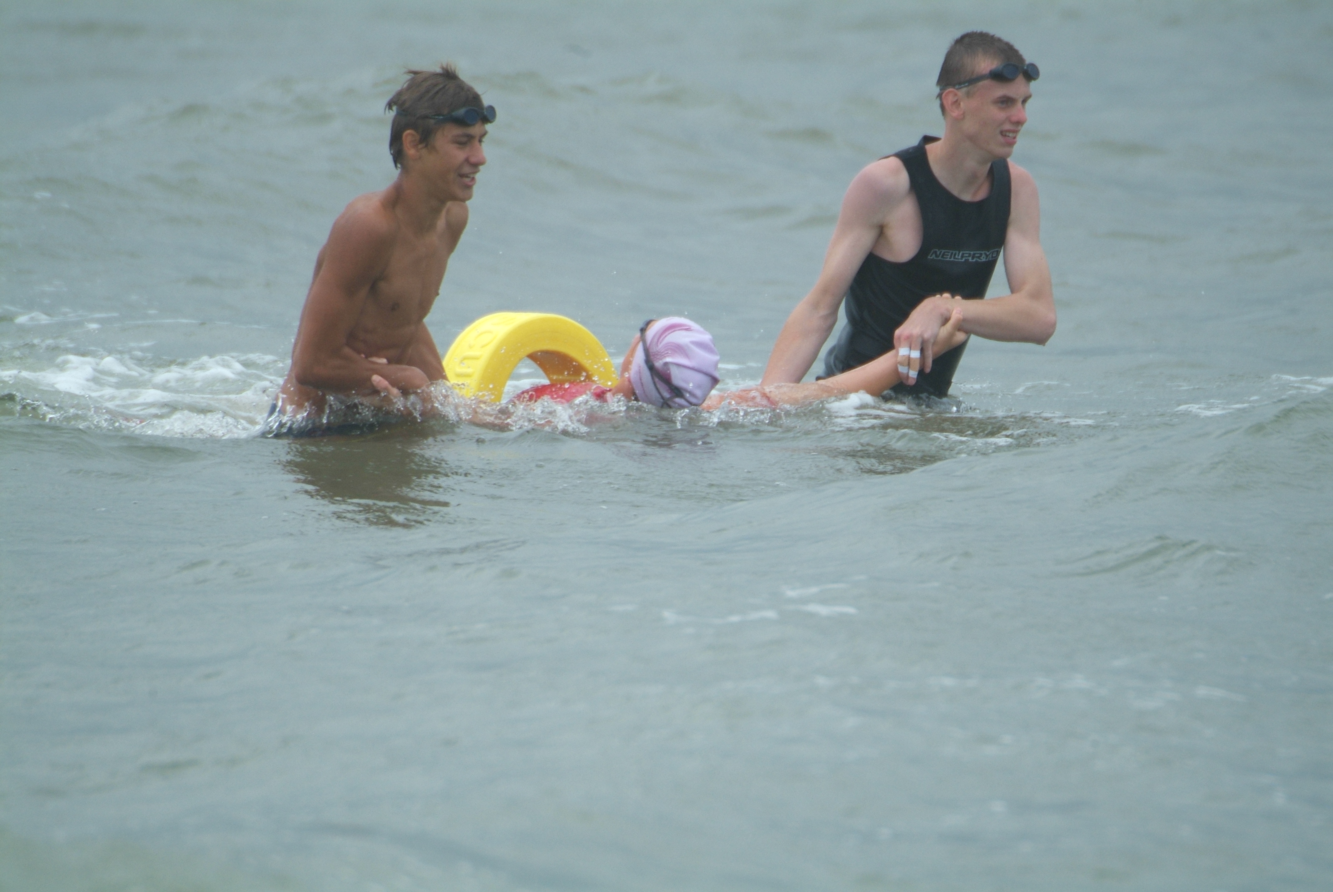 Remco (rechts) tijdens de trainingsstage voor de EjK 2008