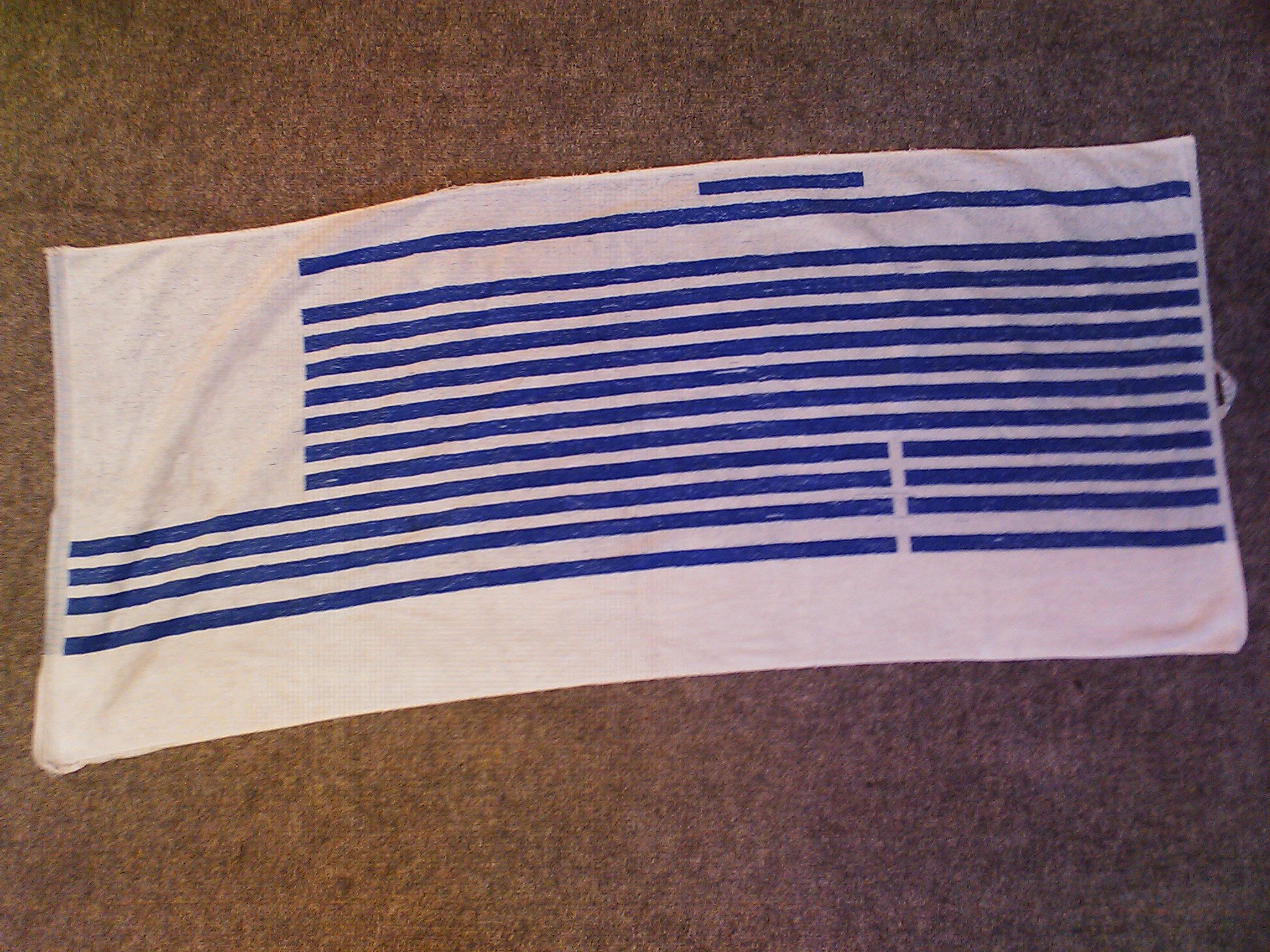 Handdoek blauw-wit