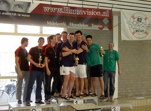 Altijd gezellig heren podium