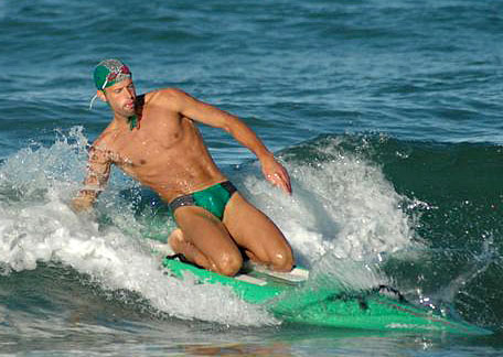 Jeroen Koster tijdens Rescue 2004 in Italië
