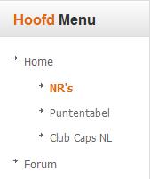 Het nieuwe hoofdmenu
