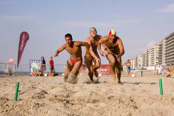 Sprintonderdelen bij de Oxbow Lifesaving Beach Tour