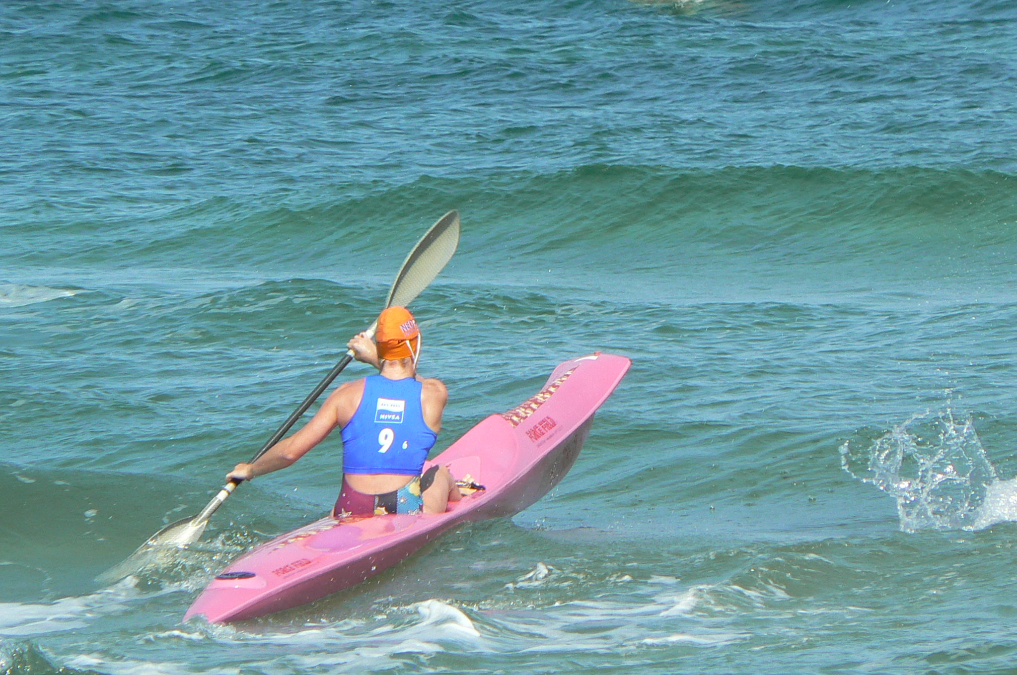 Marianka vlak na de start van de Oceanwoman @ Rescue 2008.