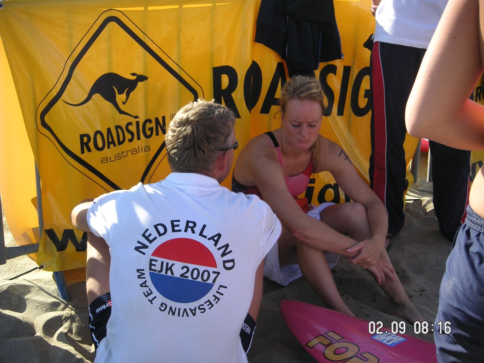 Marianka wordt gecoacht door Hans 'Fossiel' Vijge Vijge @ EJK 2007.