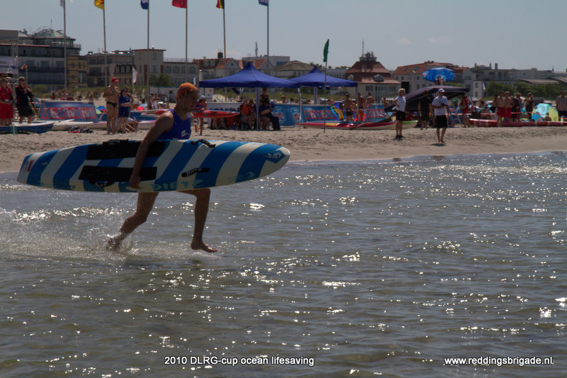 Niels onderweg op de board rescue @ DLRG Cup 2010.